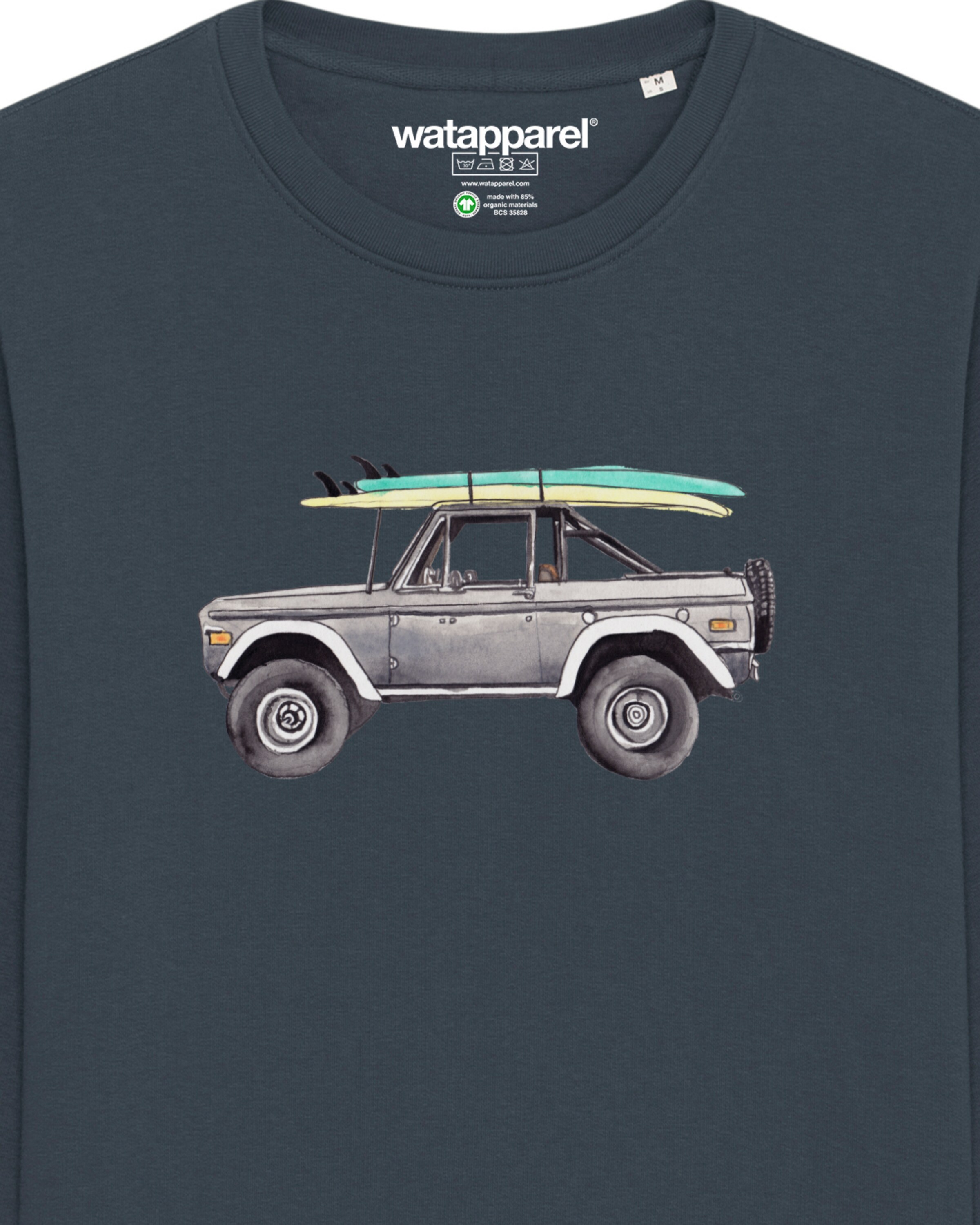 Felpa ' Surf Pickup ' di Watapparel in grigio