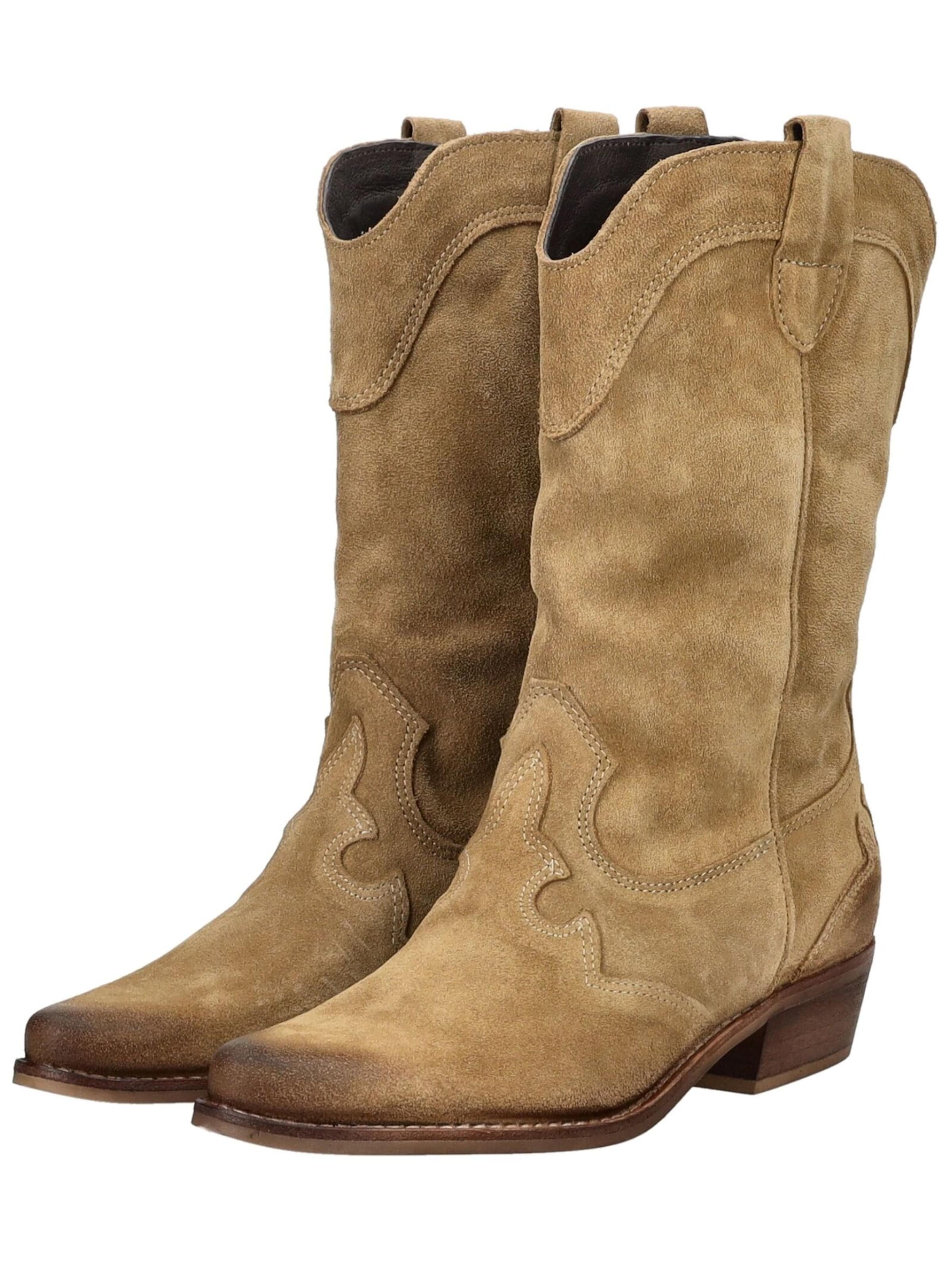 FELMINI Cowboylaarzen in Beige