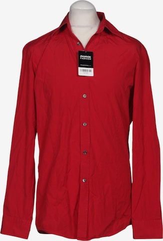 HUGO Button Up Shirt in L in Red: front