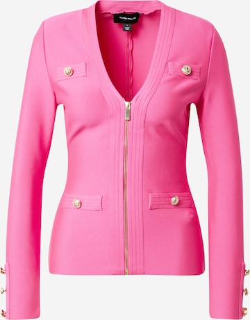 Karen Millen Knit Cardigan in Pink: front