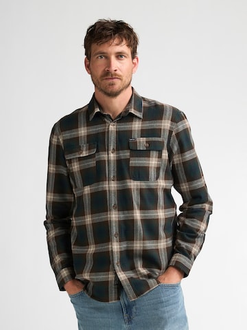 Petrol Industries - Ajuste regular Camisa en verde: frente