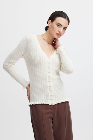 Atelier Rêve Knit Cardigan 'Irfantino Ca2' in White