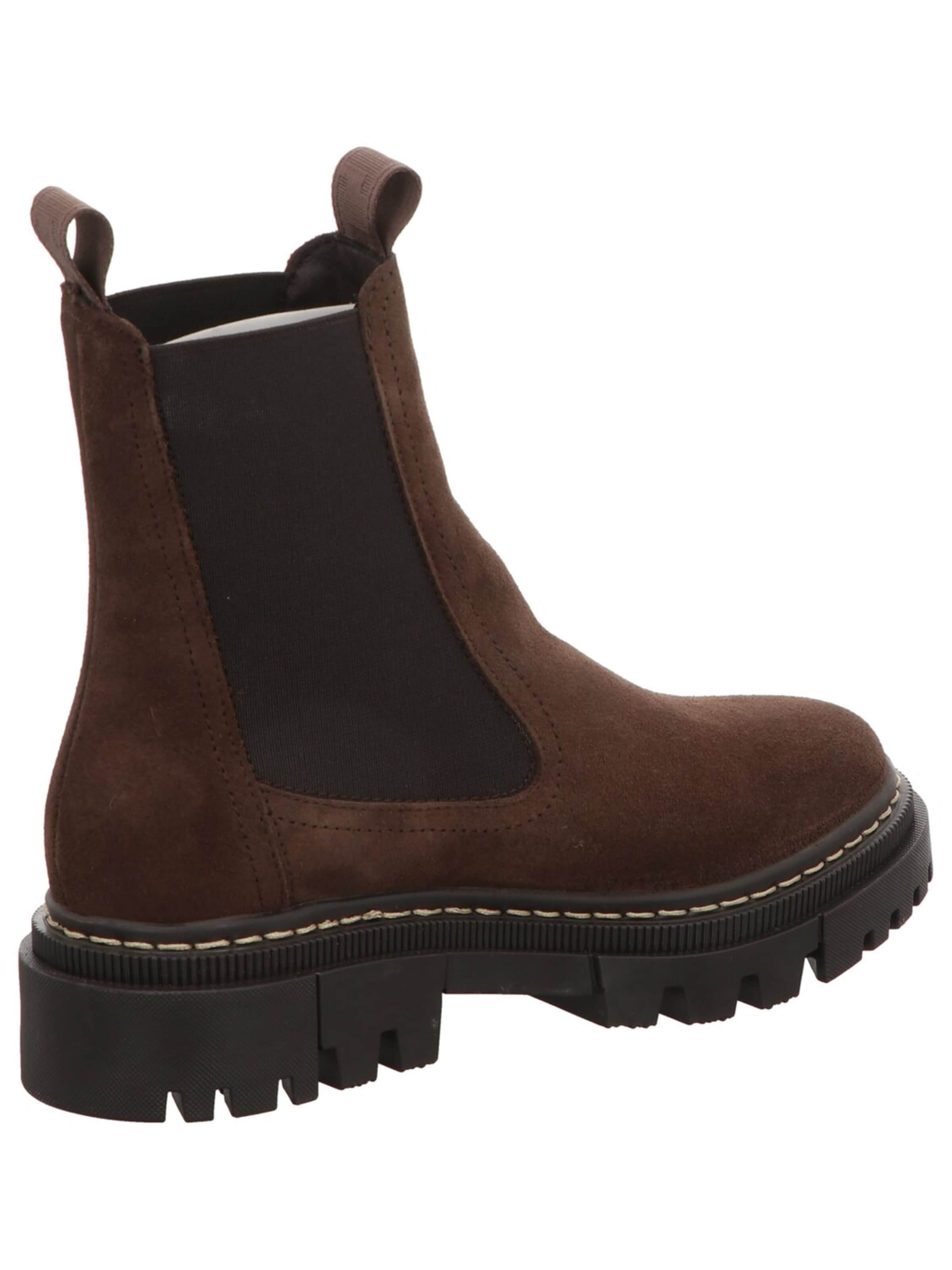 Tamaris Boots 'Stiefel Damen 1-25491-41-304 Rauleder in braun'‌‌ in Braun: Vorderseite