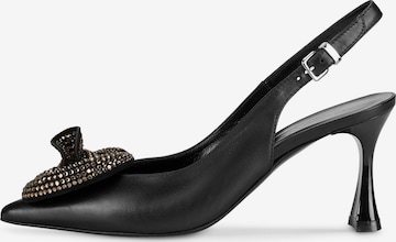 Nicowa Slingback Pumps 'FLONAWIA' in Black: front