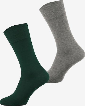 Nur Der Freizeitsocken ' Bambus ' in Grau: Vorderseite