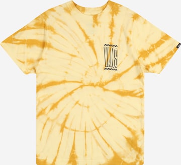 T-Shirt VANS en jaune : devant