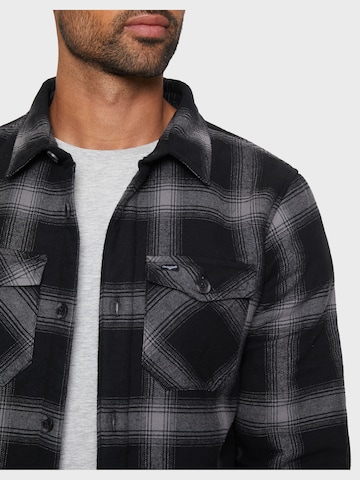 Threadbare Regular Fit Hemd in Schwarz