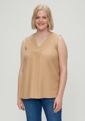 TRIANGLE Blouse in Brown: front