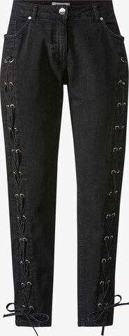 Angel of Style Regular Jeans in Black: front