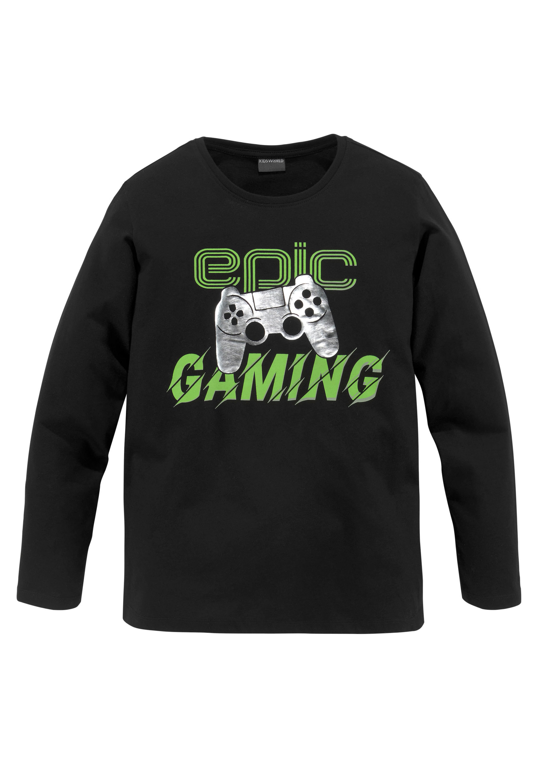 Kidsworld Shirt in Black: front