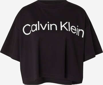 T-shirt oversize Calvin Klein en noir : devant