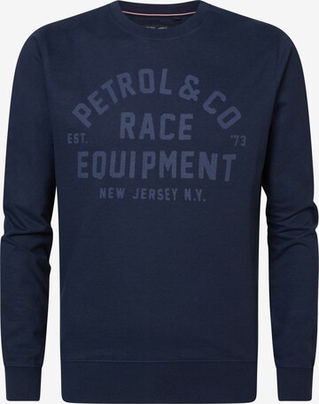 Petrol Industries Sweatshirt in Blauw: voorkant