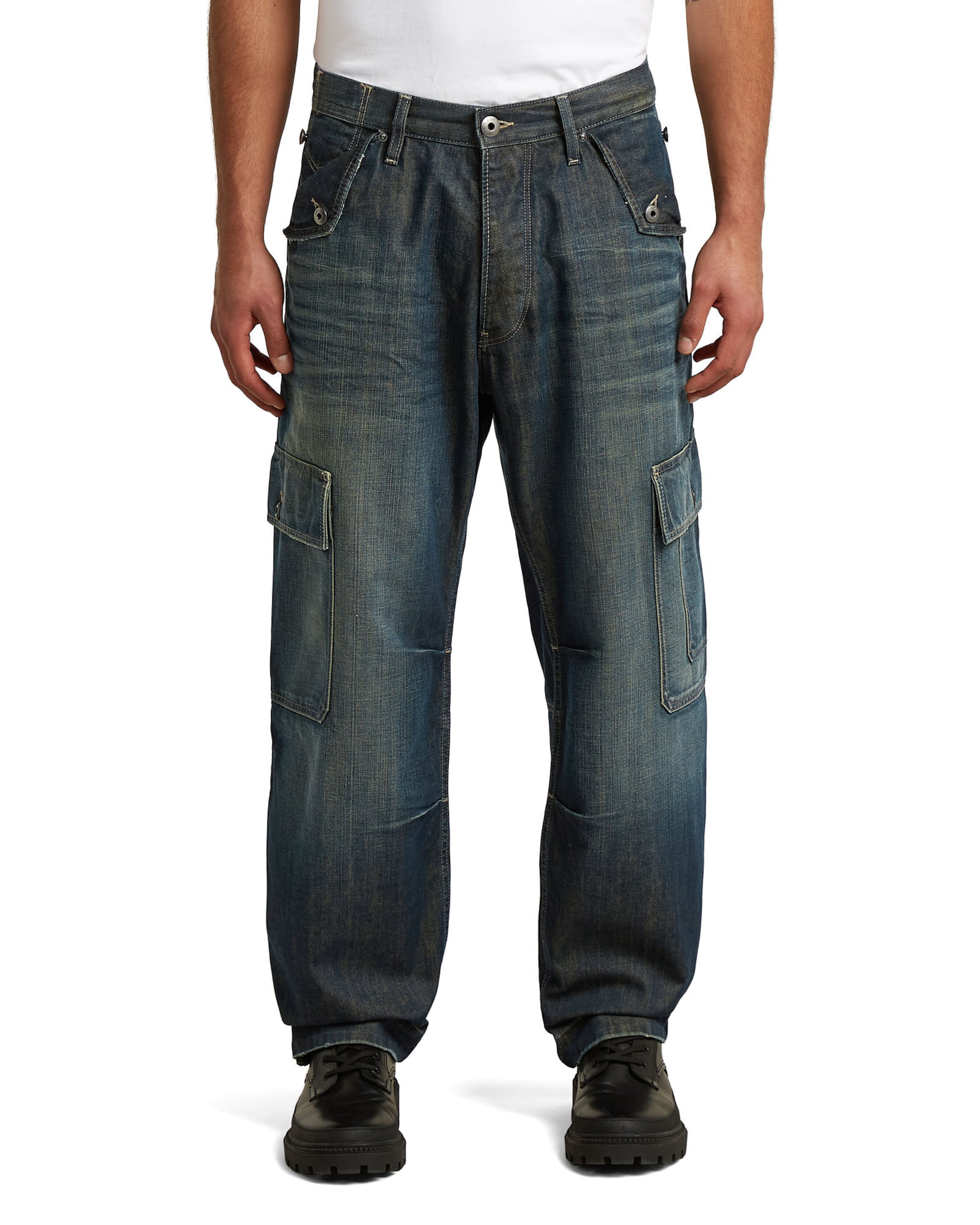 G-STAR Loose fit Cargo Pants ' ' in Blue: front