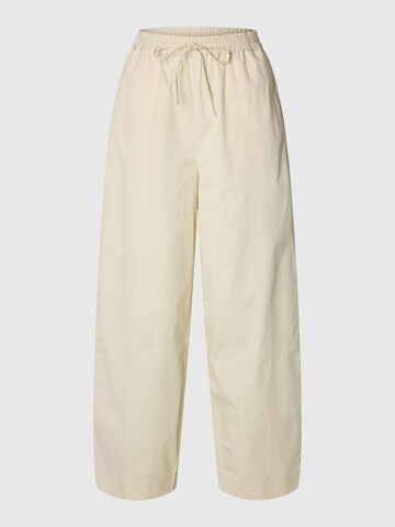 Barrel Pantalon SELECTED en beige