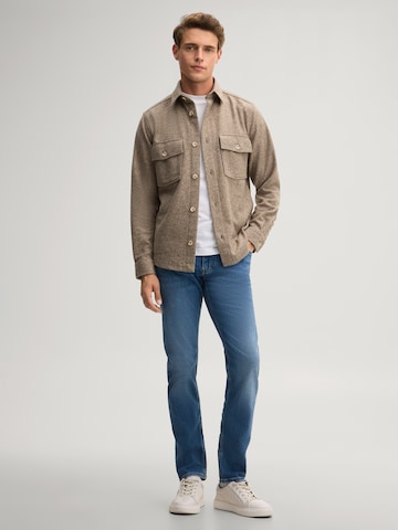 JOOP! Jeans Comfort fit Button Up Shirt in Beige
