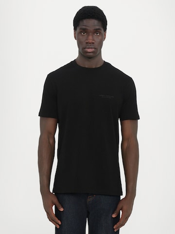 ARMANI EXCHANGE Тениска в черно: отпред