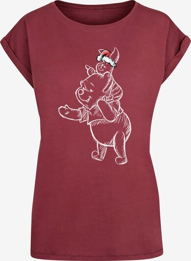 Maglietta 'Winnie The Pooh - Piglet Christmas' ABSOLUTE CULT di colore rosso carminio / bianco, Visualizzazione prodotti