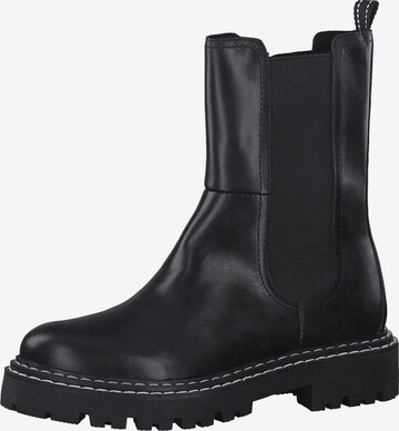 MARCO TOZZI - Botas Chelsea en negro: frente