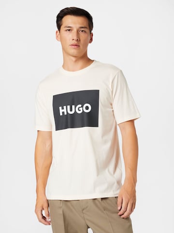 HUGO Red T-Shirt 'Dulive222' in Beige: predná strana