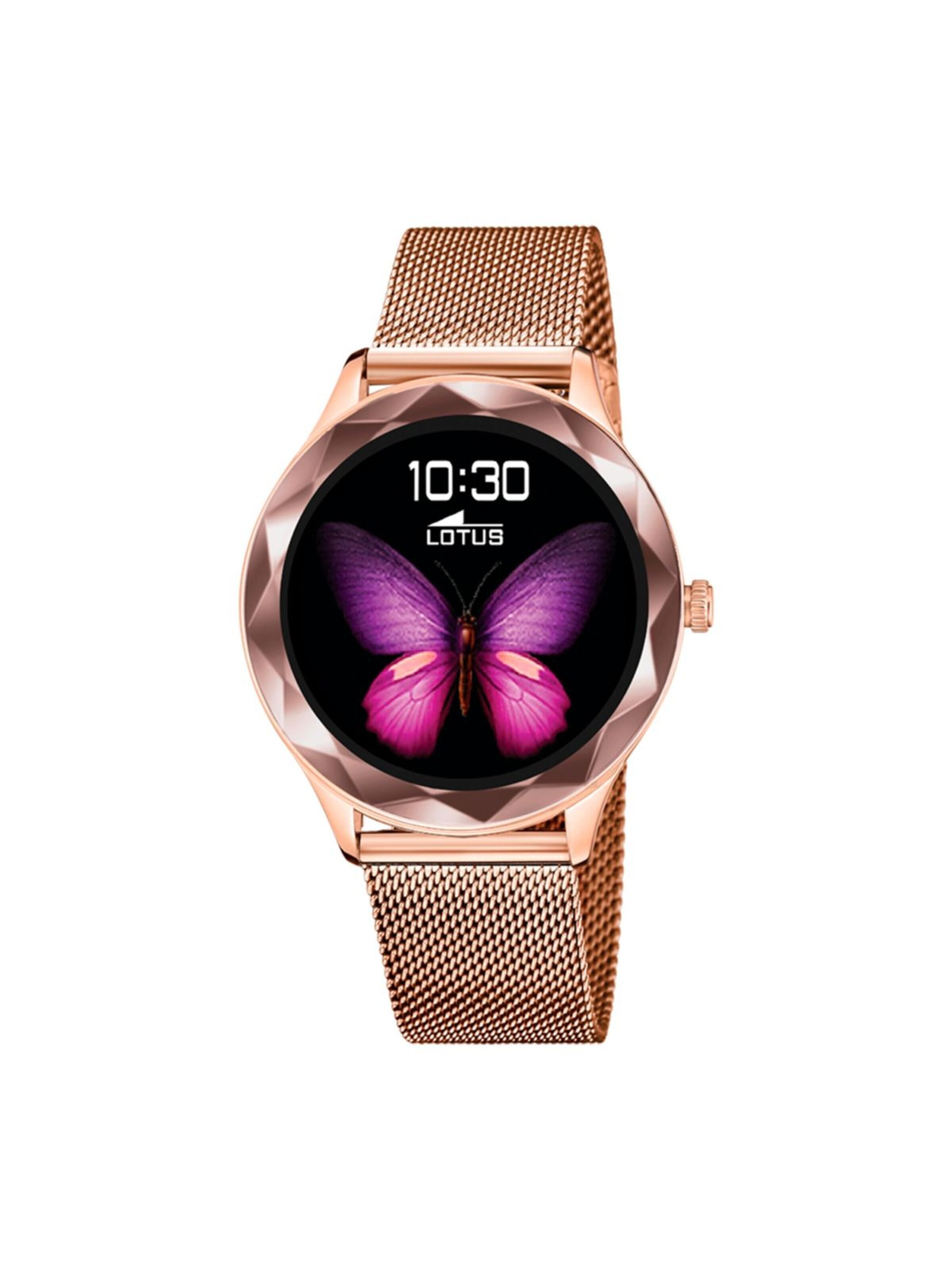 Montre digitale 'Lotus - Smartwatch Smartime - Quartz watch movement - Watch case width: 38.1 mm' Lotus en or : devant