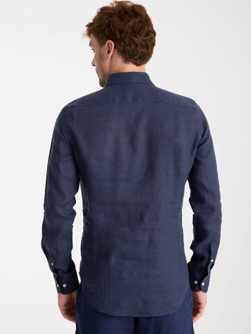 Slim fit Camicia business 'Caravaggio' di 7Camicie in blu