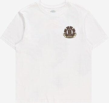 T-Shirt fonctionnel 'JUNGLE' ELEMENT en blanc : devant