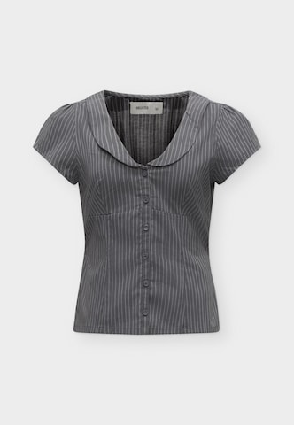 HOLLISTER Блуза в сиво: отпред