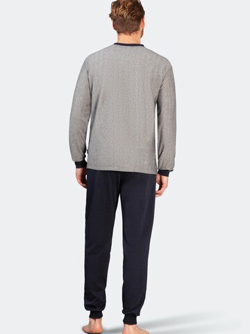 HAJO Long Pajamas 'Klima-Light' in Blue
