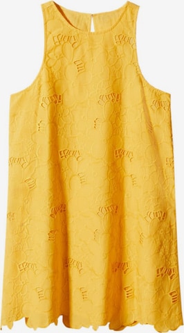 Robe 'Florian' MANGO en jaune : devant