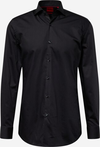 HUGO Button Up Shirt 'Kason' in Black: front