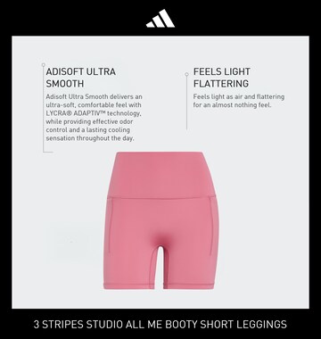 ADIDAS PERFORMANCE Skinny Workout Pants 'Motion' in Pink