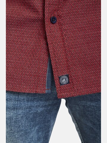 Jan Vanderstorm Comfort fit Button Up Shirt ' Lodmund ' in Red