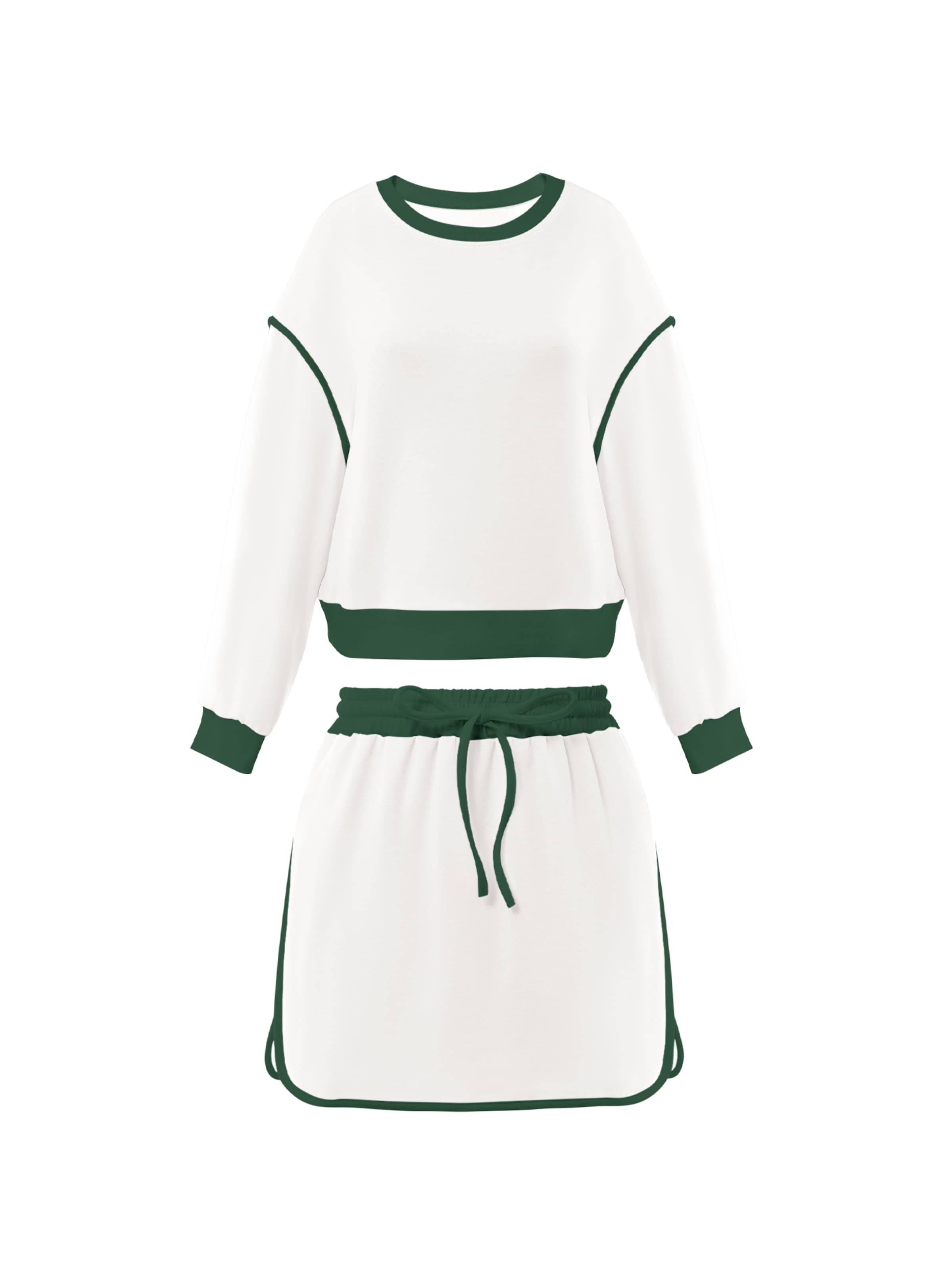 Imily Bela Tepláková súprava - Biela: predná strana