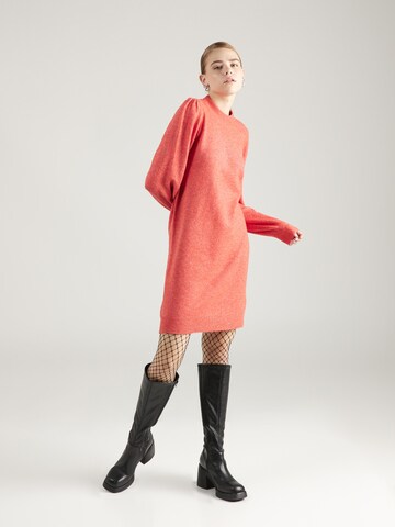JDY Úpletové šaty 'Rue' – červená: přední strana