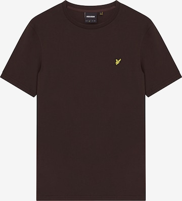 Lyle & Scott Tričko 'Plain' – hnědá: přední strana