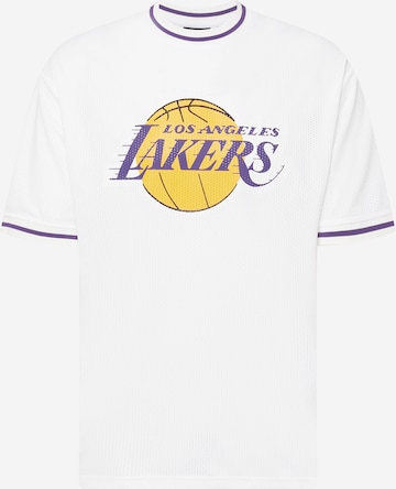 NEW ERA Shirt 'Los Angeles Lakers' in White: front