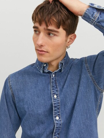 Coupe regular Chemise 'Felix' JACK & JONES en bleu