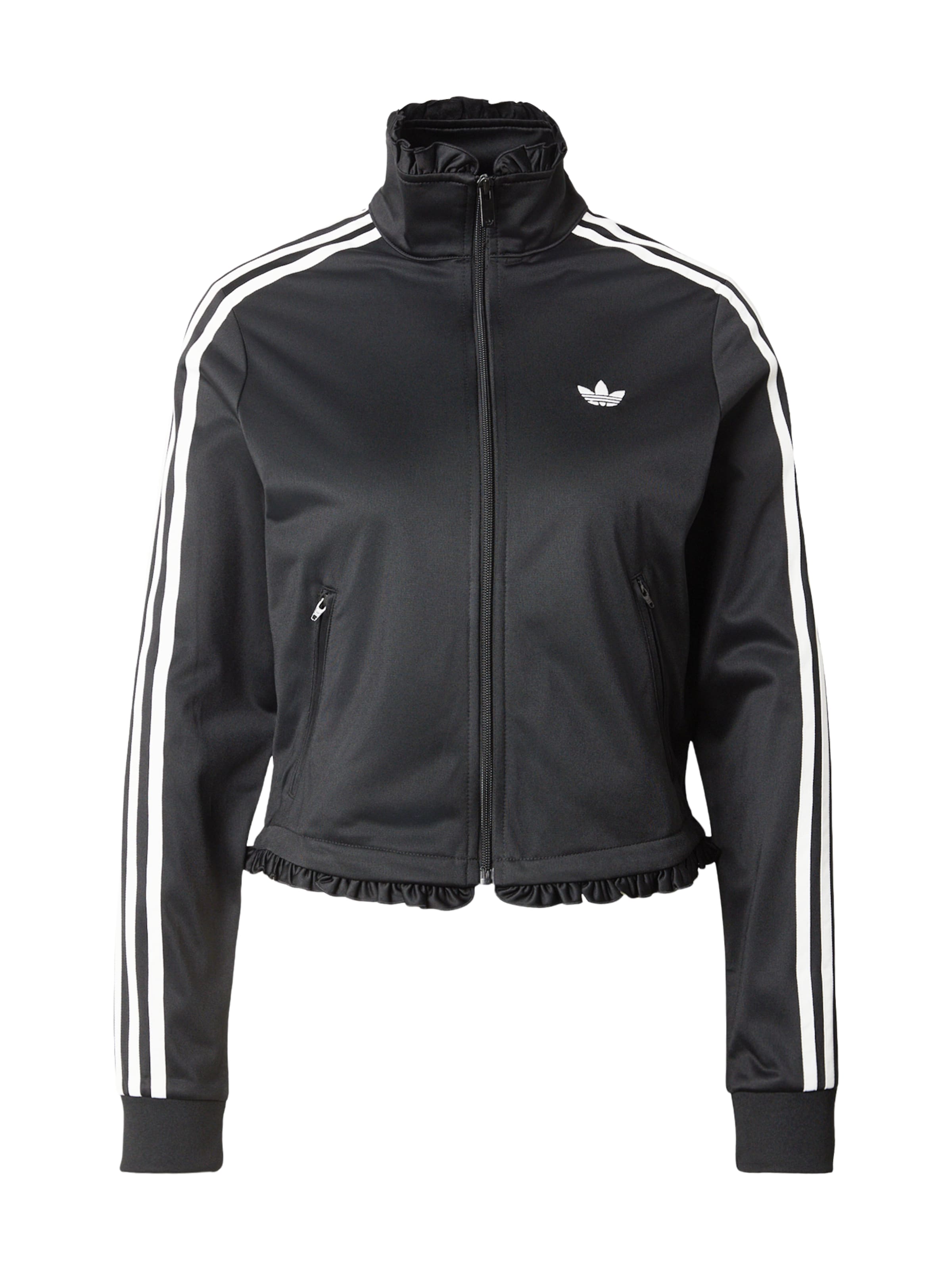 ADIDAS ORIGINALS Ζακέτα φούτερ 'FB' σε μαύρο: μπροστά