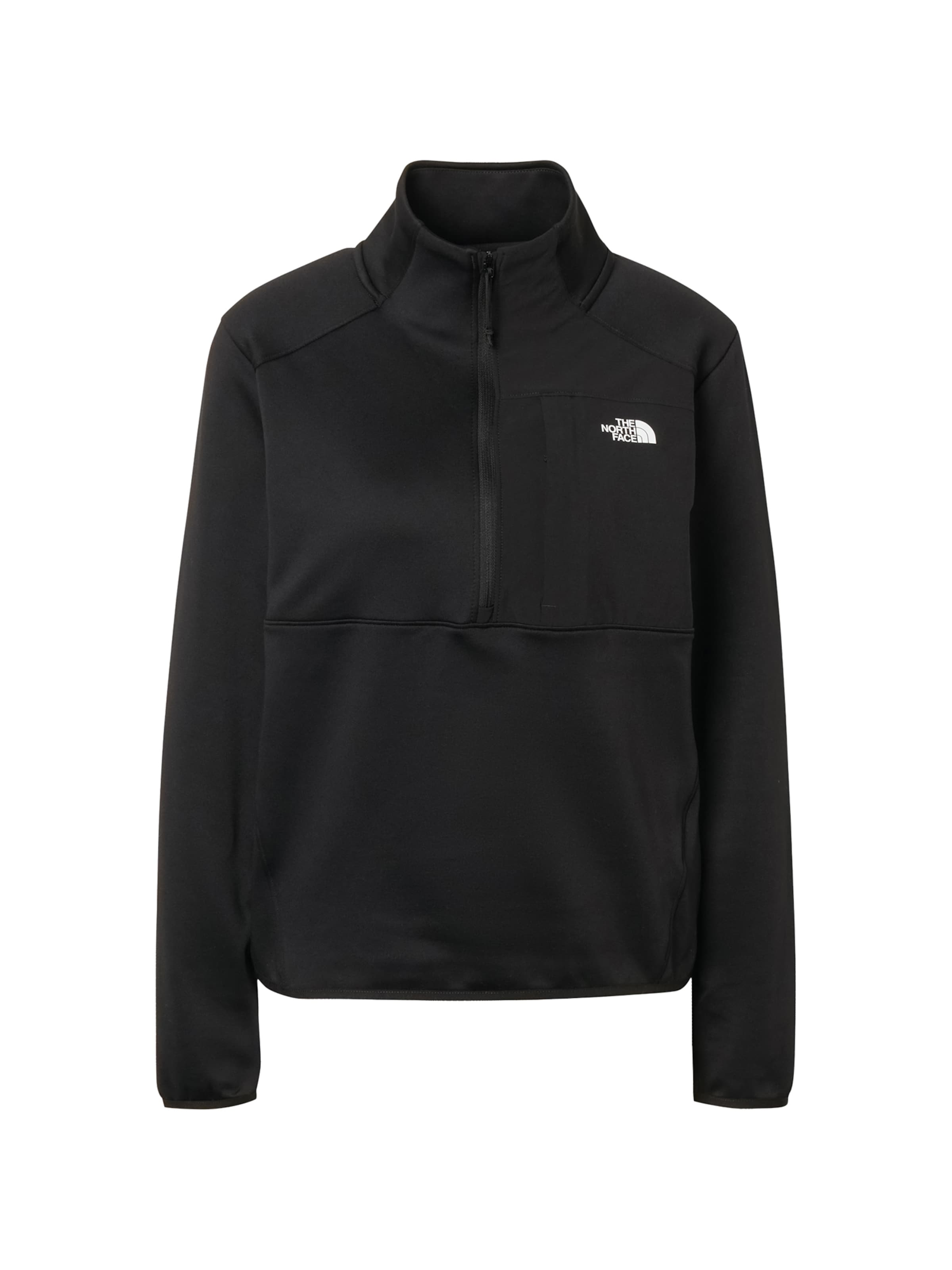 THE NORTH FACE Sporta džemperis 'PERFORMANCE' pieejams XS, krāsa - melns / balts, Preces skats
