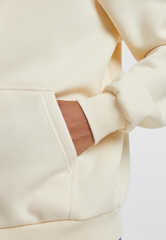 Urban Classics Zip-Up Hoodie in Beige