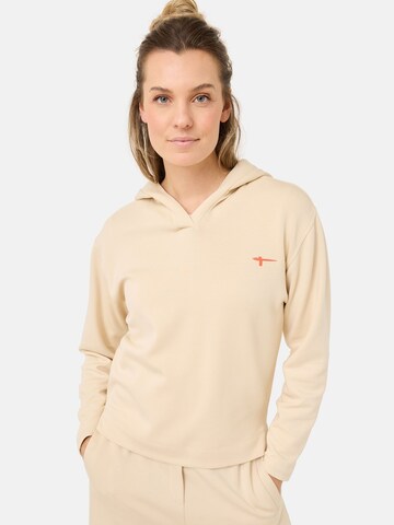 Sweat-shirt Tamaris en beige : devant