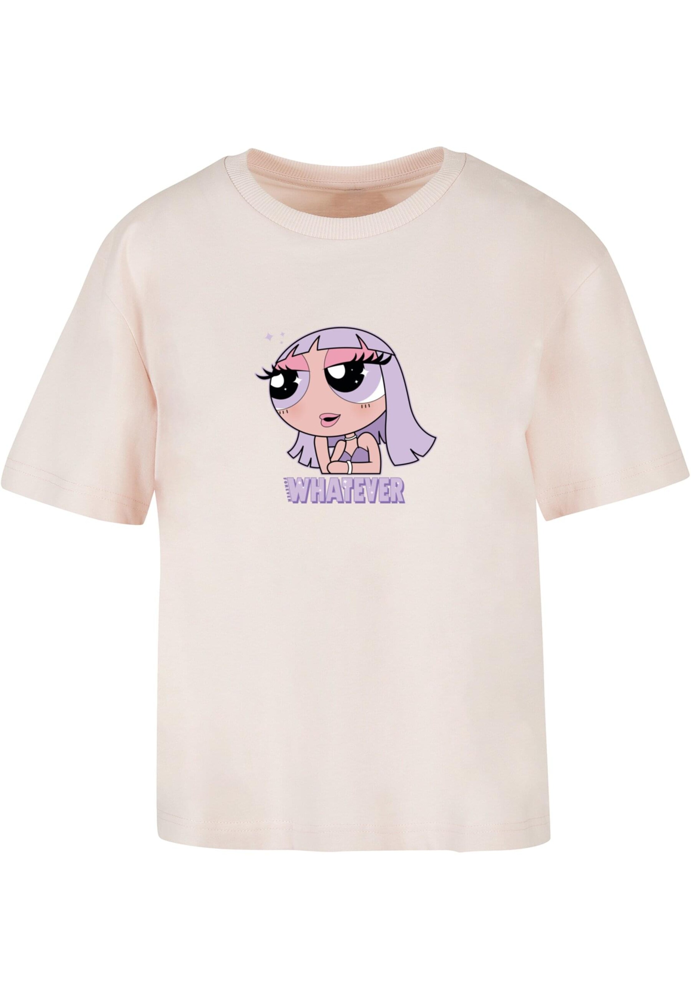 T-shirt 'Whatever' Miss Tee en rose : devant