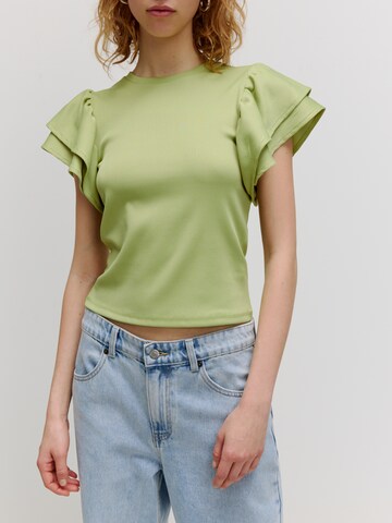 EDITED - Camisa 'Katrina' em verde: frente