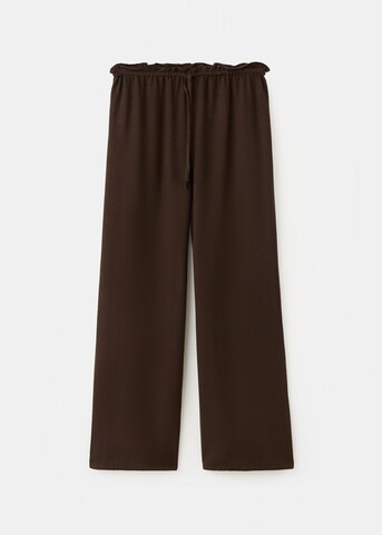 MANGO TEEN Wide leg Pants in Brown