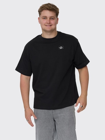 Dxnmxrk Shirt 'Gusbert' in Black: front