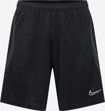 NIKE Regular Workout Pants in Black: front