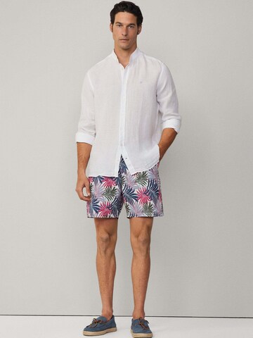 Hackett London Badeshorts 'Jungle' in Weiß