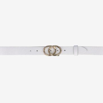 Cintura di b.belt Handmade in Germany in bianco