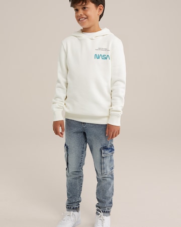 WE Fashion Свитшот в Белый