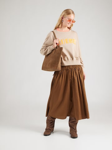 miss goodlife Sweatshirt 'L(I)EBE' in Beige